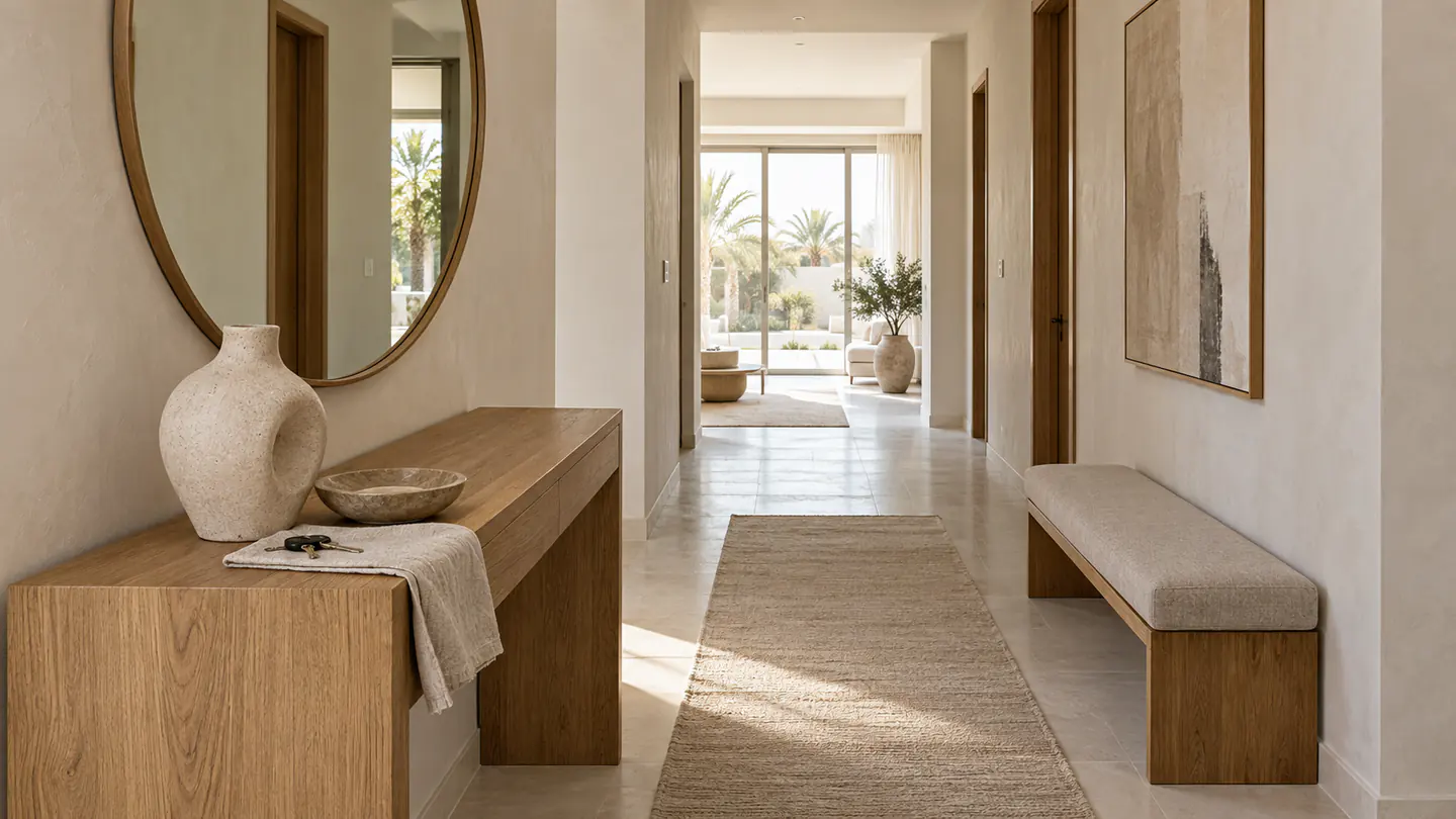 The first three metres of a home, treated as carefully as the rooms beyond.
